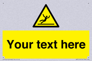 Custom Figure Slipping Sign